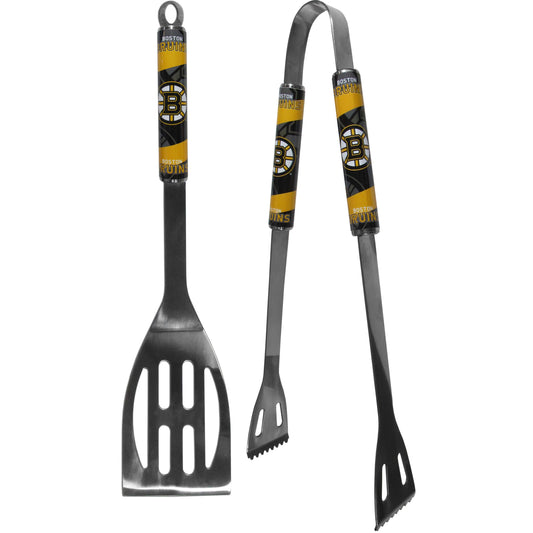 Boston Bruins® 2 pc Steel BBQ Tool Set - Siskiyou Buckle