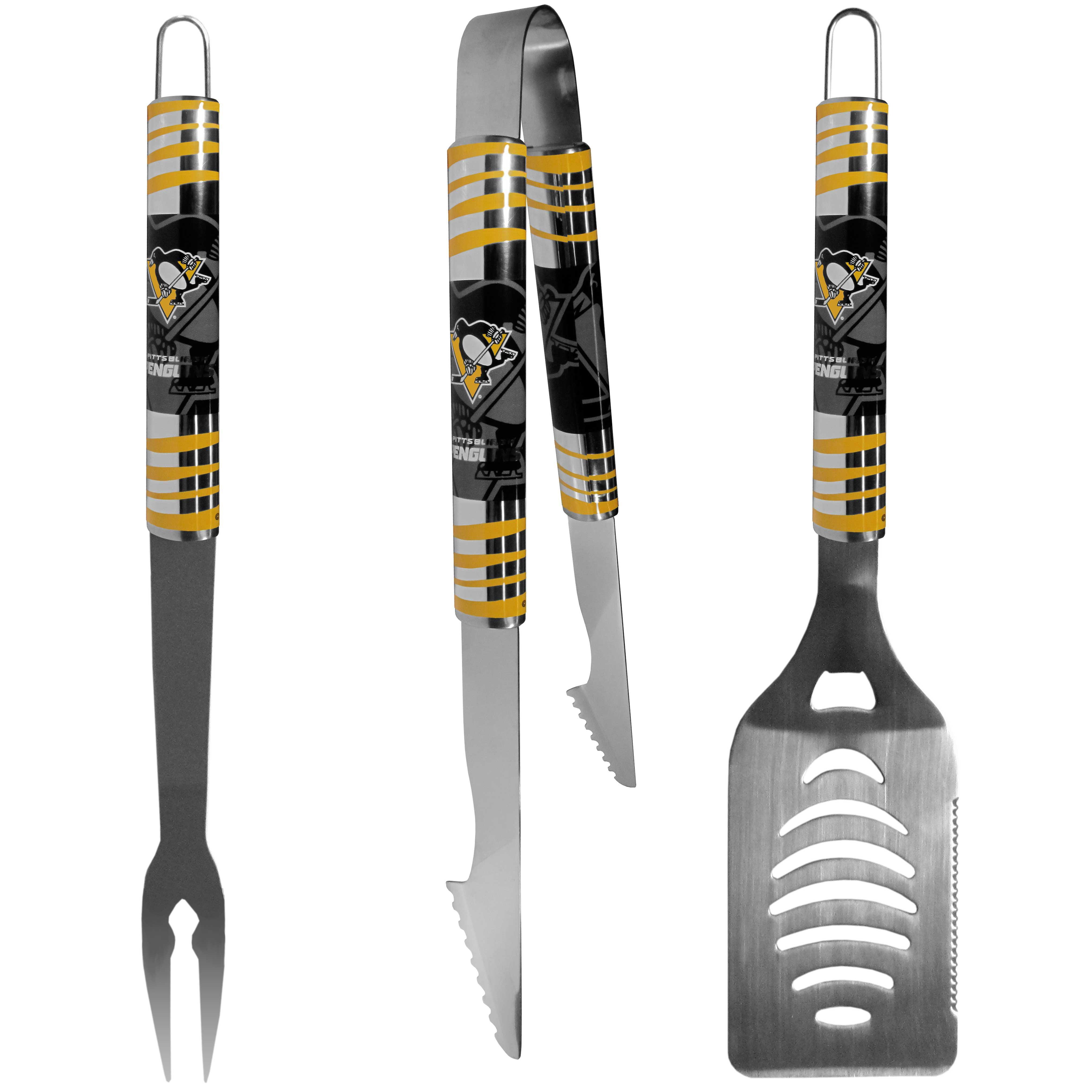 Pittsburgh Penguins® 3 pc Tailgater BBQ Set - Flyclothing LLC