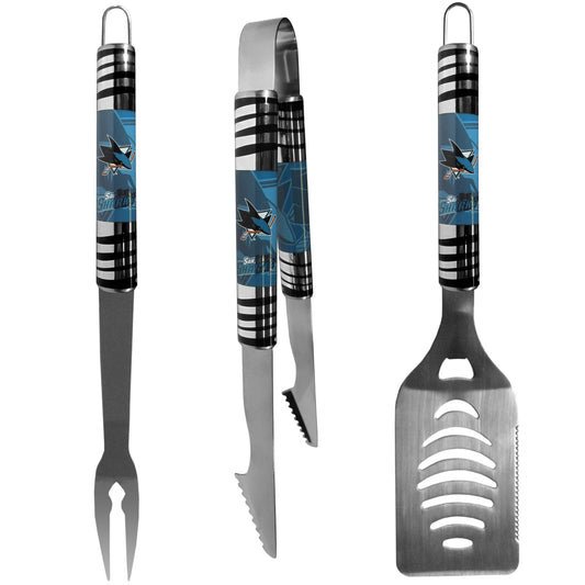 San Jose Sharks® 3 pc Tailgater BBQ Set - Flyclothing LLC