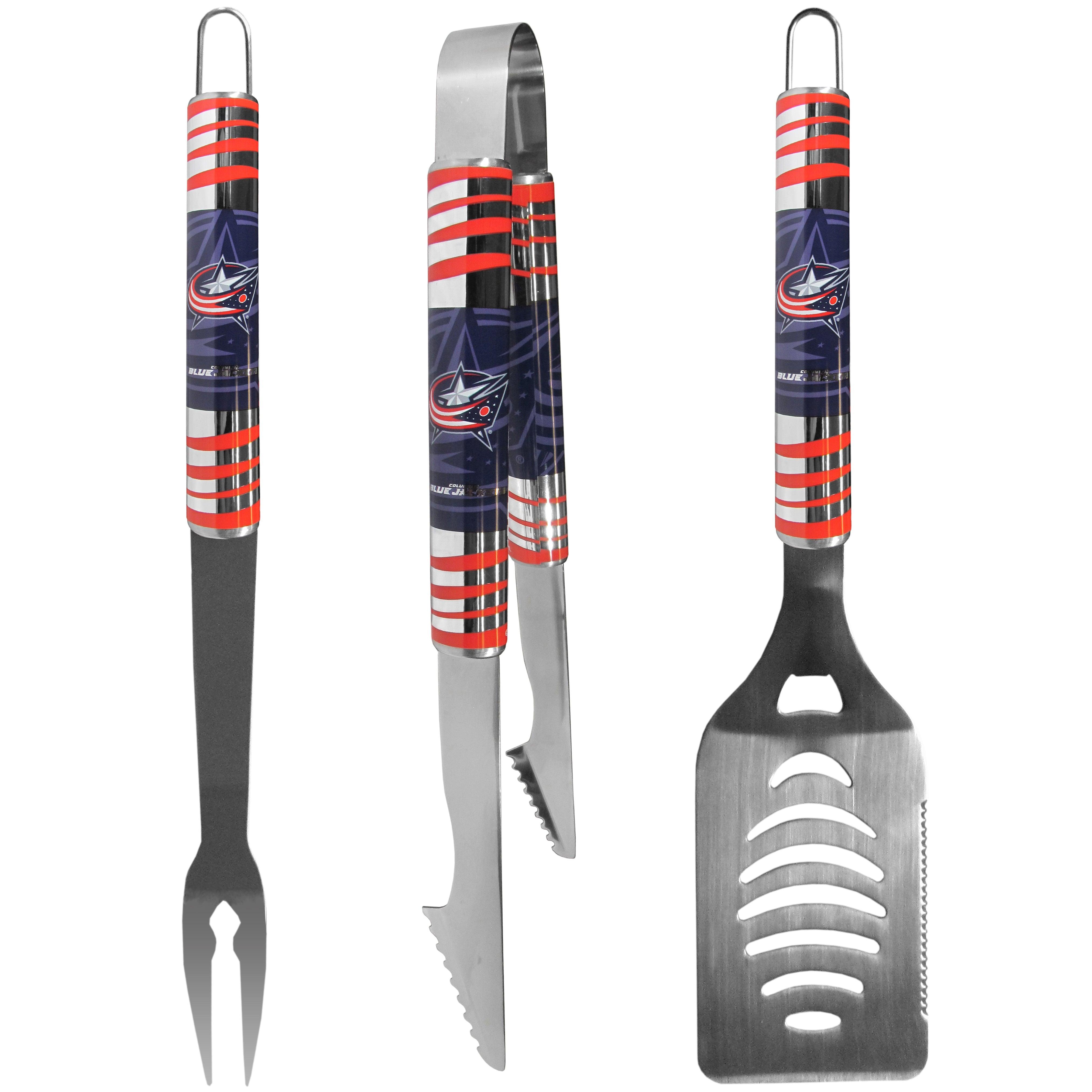 Columbus Blue Jackets® 3 pc Tailgater BBQ Set - Flyclothing LLC