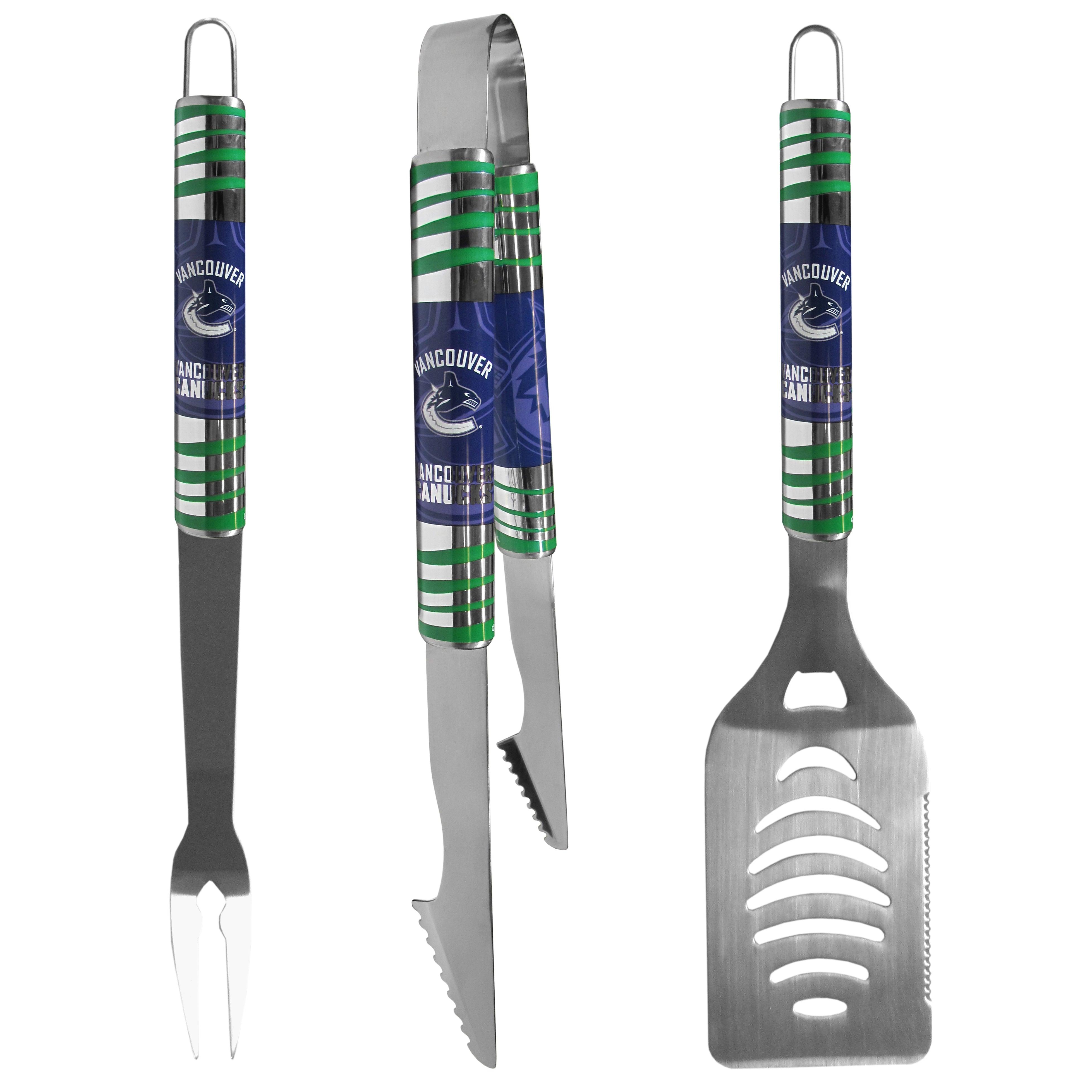 Vancouver Canucks® 3 pc Tailgater BBQ Set - Flyclothing LLC