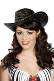 Roma Costume Black Straw Hat - Flyclothing LLC