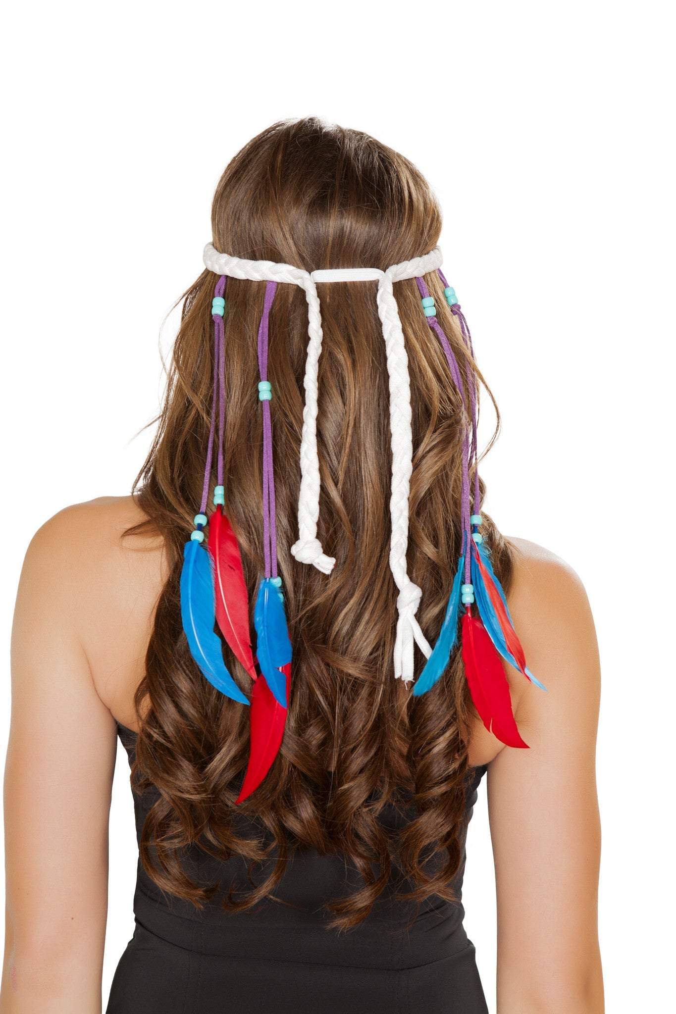 Roma Costume White Indian Headband