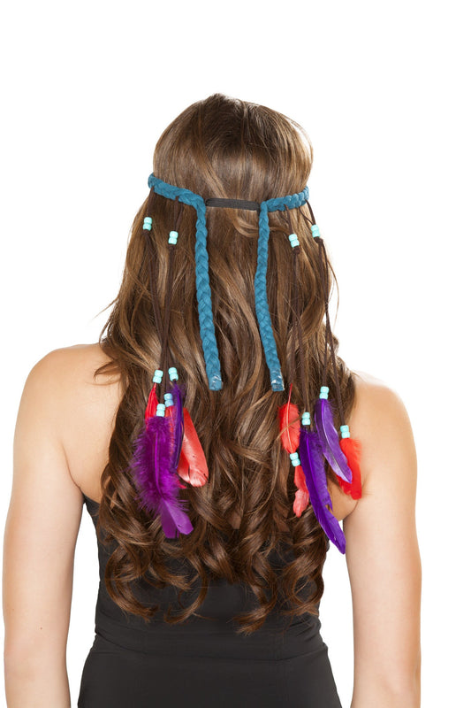 Roma Costume Turquoise Indian Headband - Roma Costume