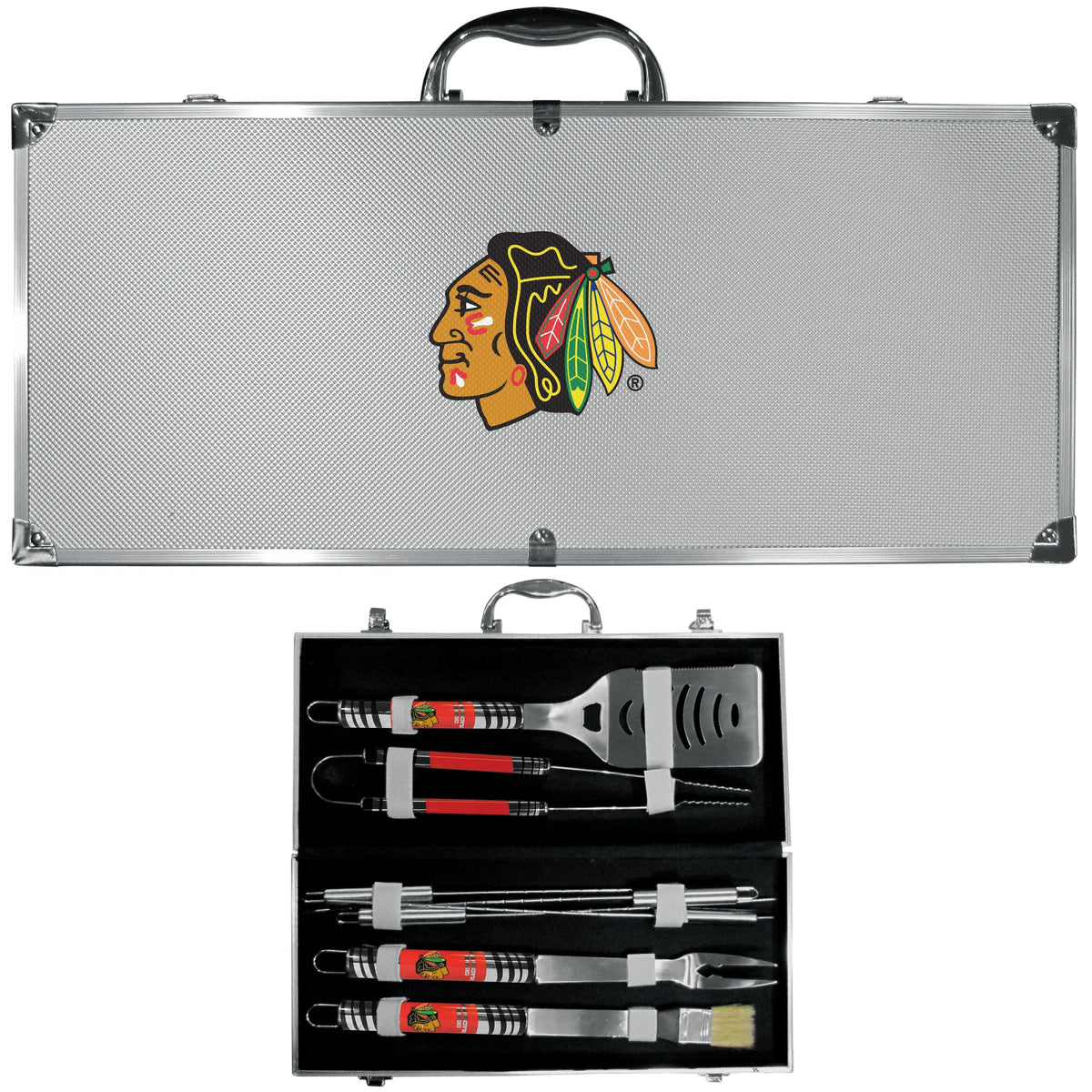 Chicago Blackhawks® 8 pc Tailgater BBQ Set - Siskiyou Buckle