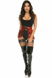 Daisy Corsets Red Metallic Fringe Skirt - Flyclothing LLC