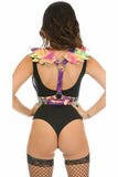 Daisy Corsets Rainbow Gold Holo Body Harness w/Wings