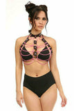 Daisy Corsets Candy Collection - Pink Chain Harness