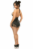 Daisy Corsets Candy Collection - Black/Black Fringe Skirt - Flyclothing LLC