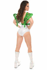 Green Holo Large Butterfly Wing Body Harness - Flyclothing LLC