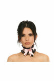 Daisy Corsets Kitten Collection Lt Pink/Black Lace Choker