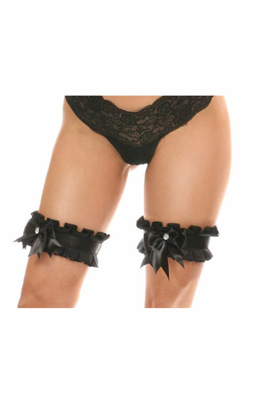 Daisy Corsets Kitten Collection Black Lace Leg Garters (set of 2)