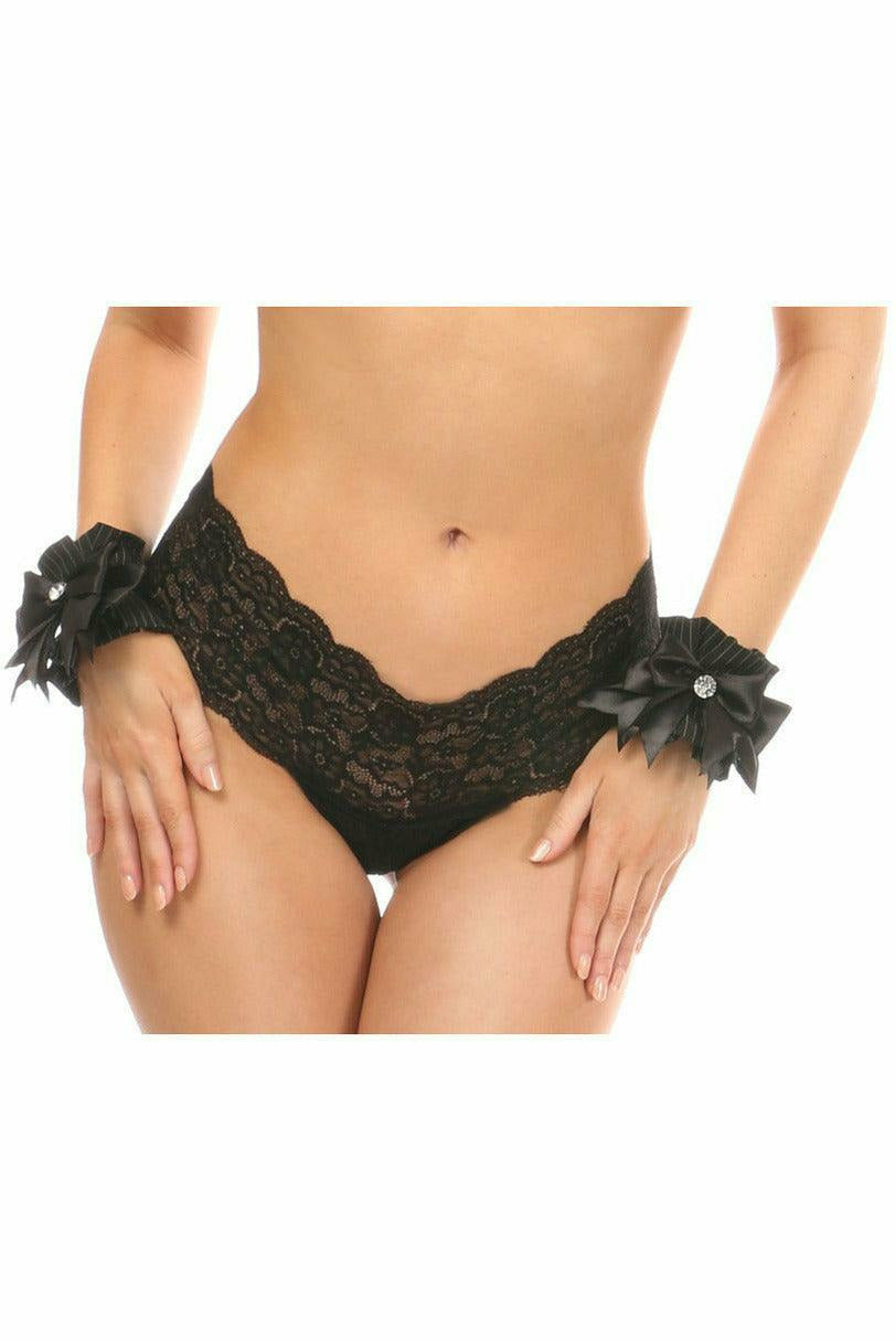 Daisy Corsets Kitten Collection Pinstripe Wristlets (Set of 2)