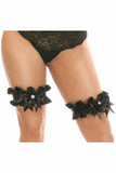 Daisy Corsets Kitten Collection Pinstripe Leg Garters (Set of 2)