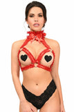 Kitten Collection Red/Red Triangle Top Body Harness - Flyclothing LLC