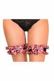 Kitten Collection Dusty Rose Velvet Leg Garters (Set of 2) - Flyclothing LLC