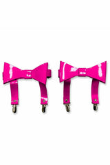 Pink Patent Garters (set of 2) - Flyclothing LLC