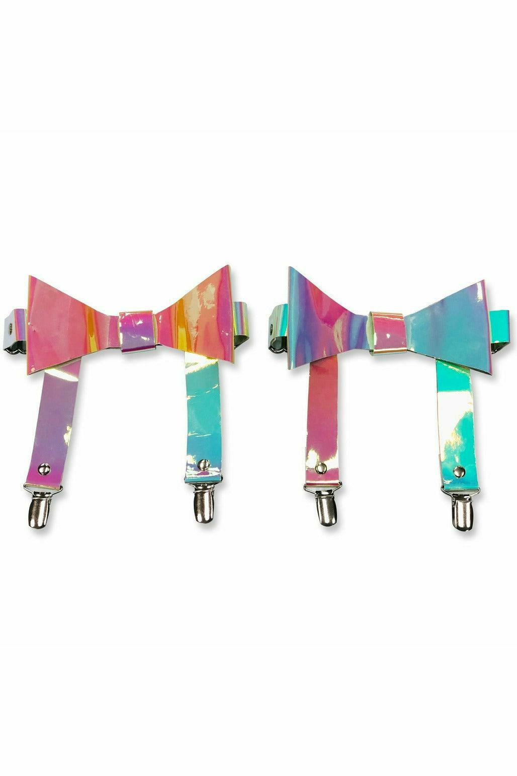 Rainbow Holo Garters (set of 2) - Flyclothing LLC