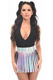 Daisy Corsets Silver Holo Fringe Skirt