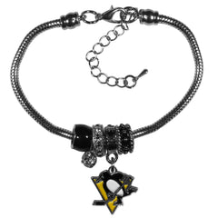Pittsburgh Penguins® Euro Bead Bracelet - Flyclothing LLC