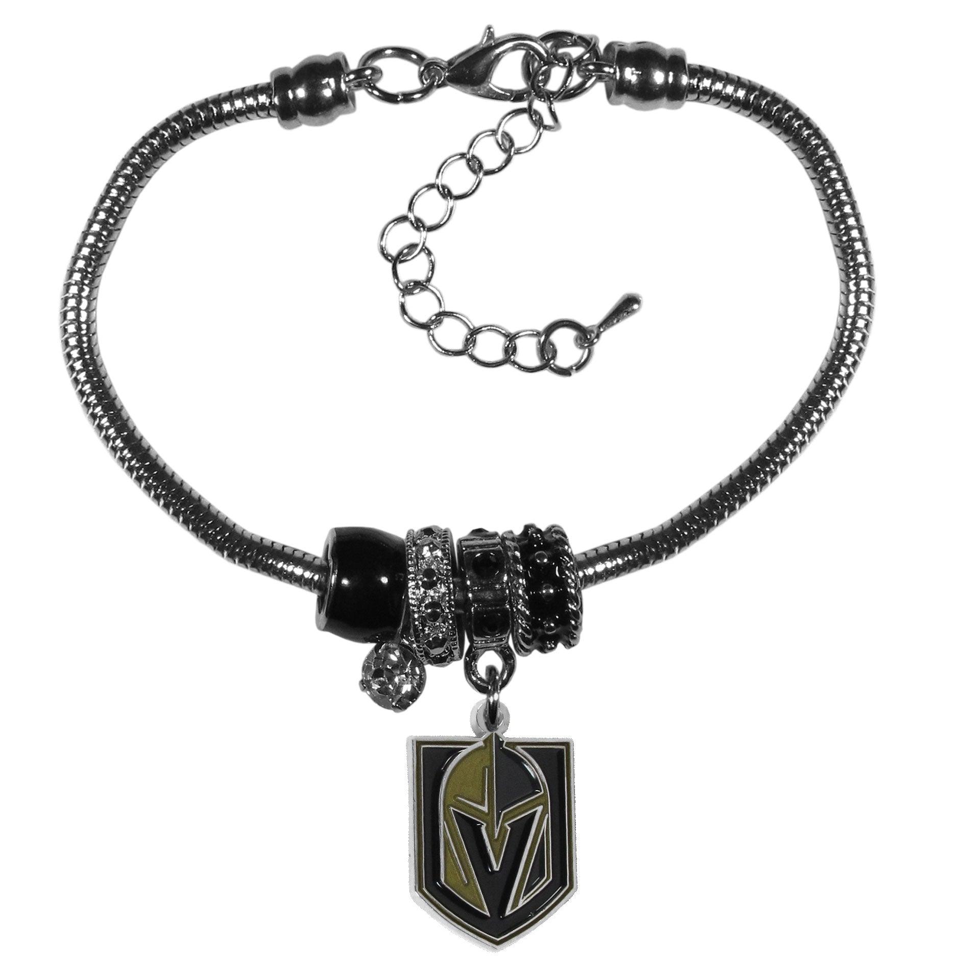 Vegas Golden Knights® Euro Bead Bracelet - Flyclothing LLC