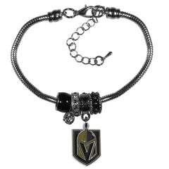 Vegas Golden Knights® Euro Bead Bracelet - Flyclothing LLC