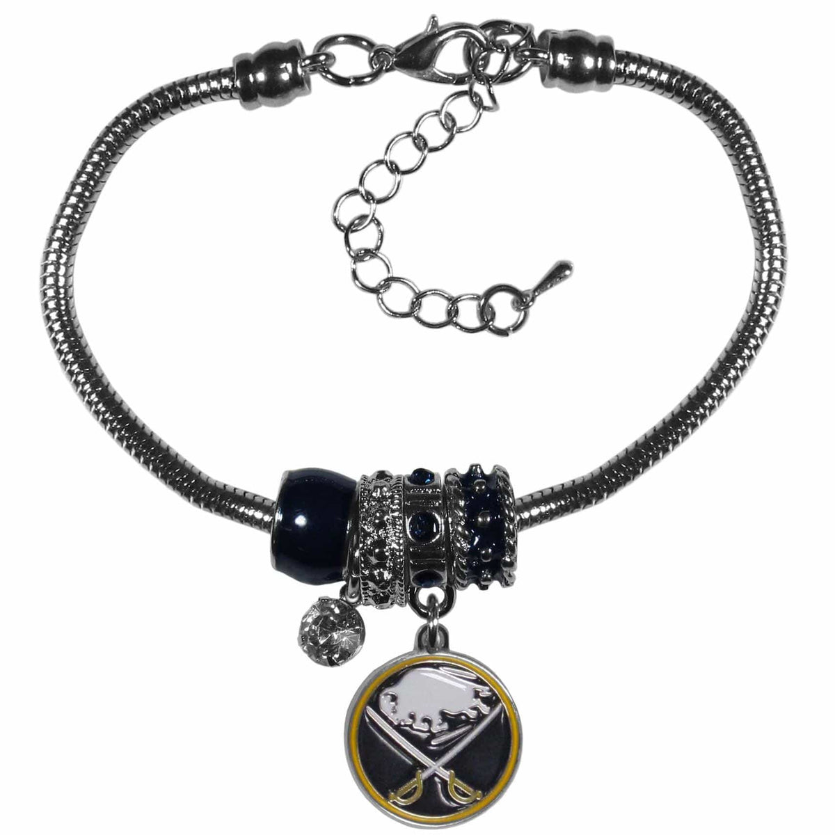 Buffalo Sabres® Euro Bead Bracelet - Siskiyou Buckle