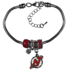 New Jersey Devils® Euro Bead Bracelet - Flyclothing LLC