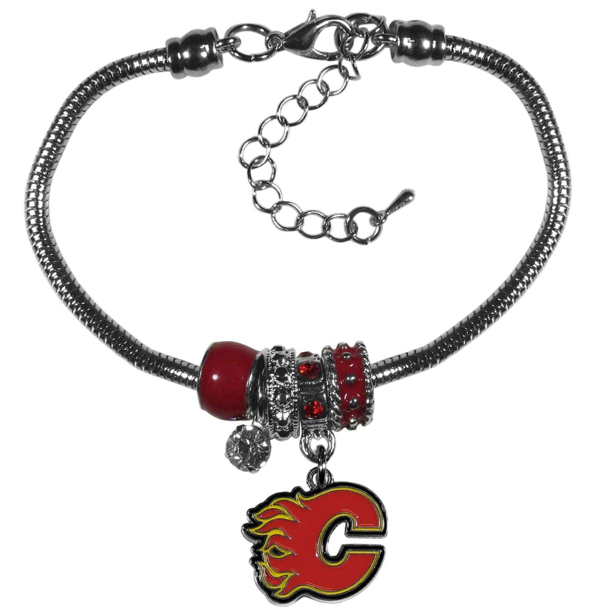 Calgary Flames® Euro Bead Bracelet - Siskiyou Buckle