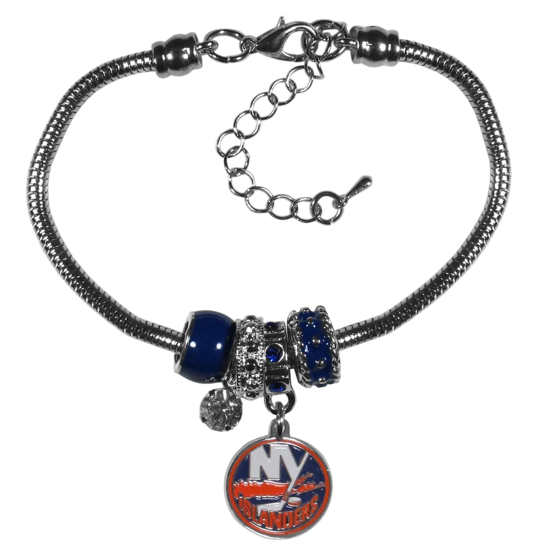 New York Islanders® Euro Bead Bracelet - Siskiyou Buckle