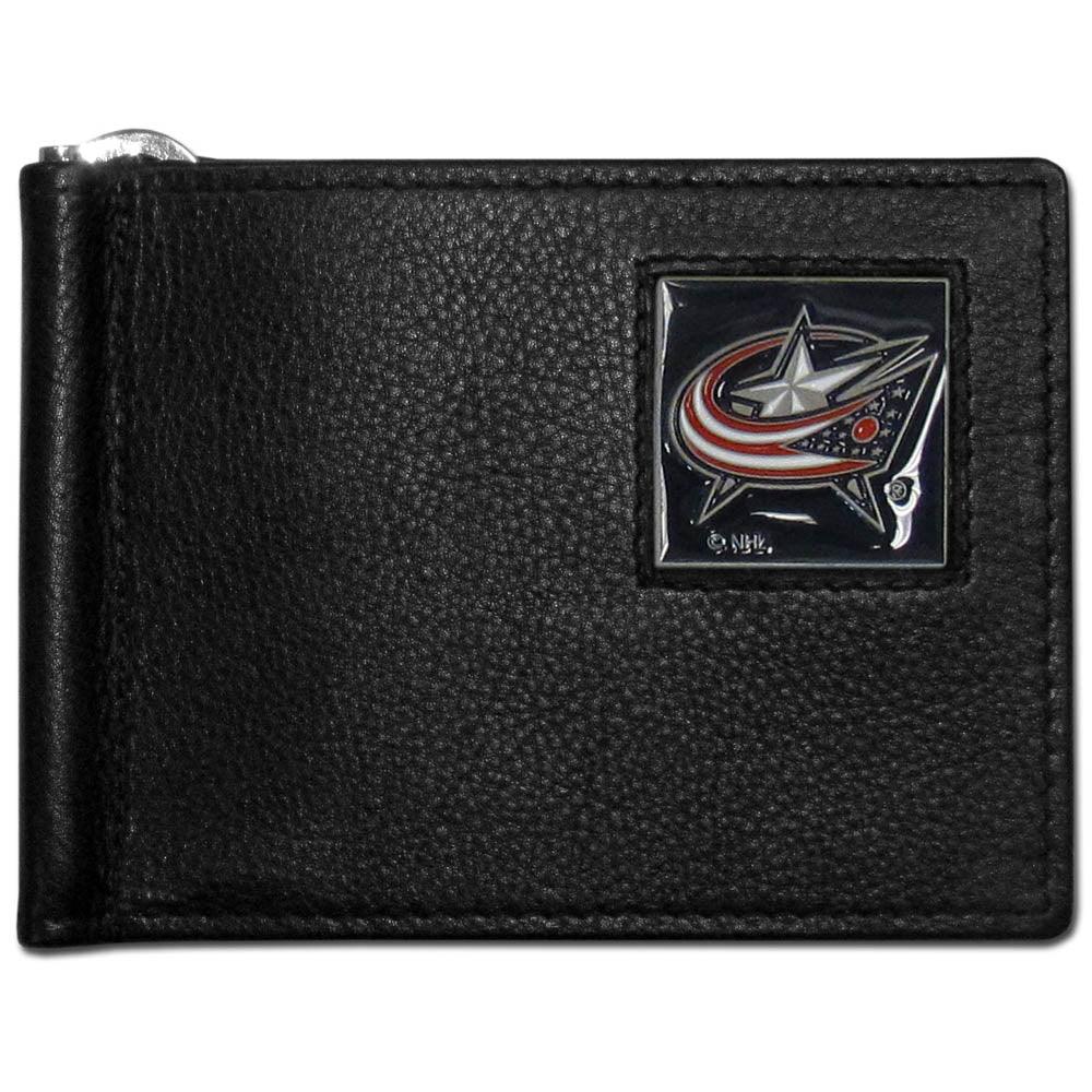 Columbus Blue Jackets® Leather Bill Clip Wallet - Flyclothing LLC