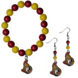 Ottawa Senators® Fan Bead Earrings and Bracelet Set - Flyclothing LLC