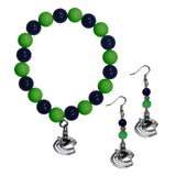 Vancouver Canucks® Fan Bead Earrings and Bracelet Set - Flyclothing LLC