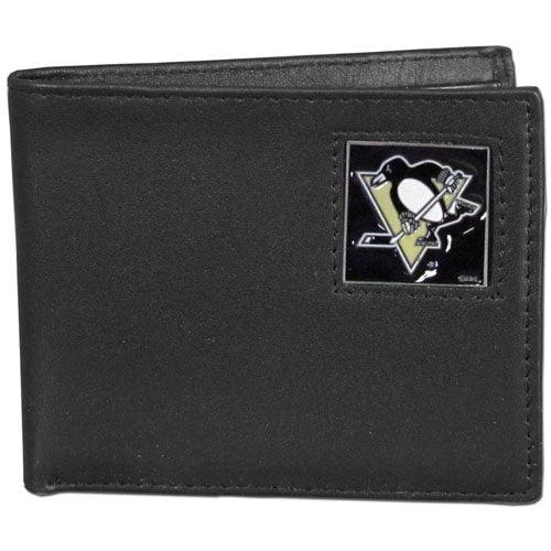 Pittsburgh Penguins® Leather Bi-fold Wallet - Flyclothing LLC