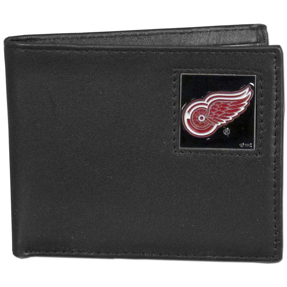 Detroit Red Wings® Leather Bi-fold Wallet Packaged in Gift Box - Flyclothing LLC