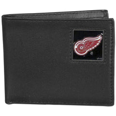 Detroit Red Wings® Leather Bi-fold Wallet Packaged in Gift Box - Flyclothing LLC