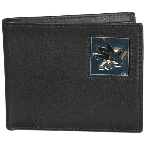 San Jose Sharks® Leather Bi-fold Wallet - Flyclothing LLC