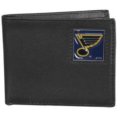 St. Louis Blues® Leather Bi-fold Wallet Packaged in Gift Box - Flyclothing LLC