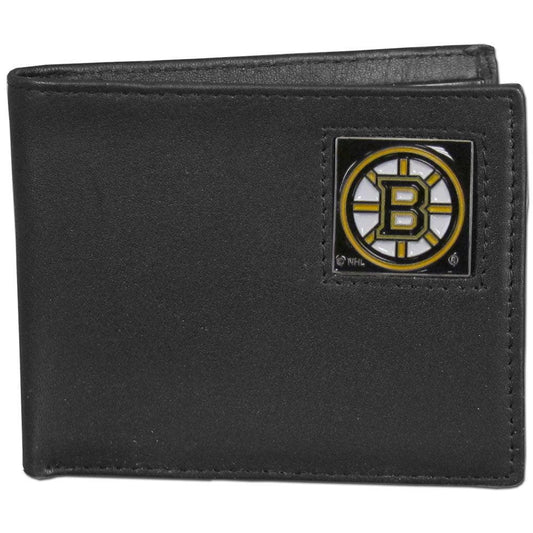 Boston Bruins® Leather Bi-fold Wallet - Siskiyou Buckle