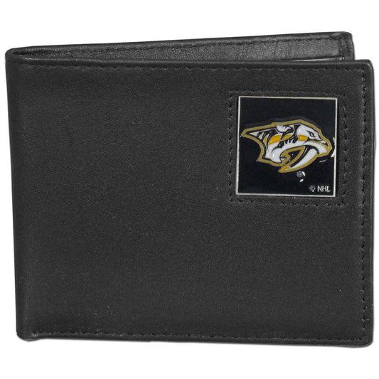 Nashville Predators® Leather Bi-fold Wallet - Flyclothing LLC