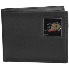 Anaheim Ducks® Leather Bi-fold Wallet - Flyclothing LLC