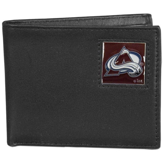 Colorado Avalanche® Leather Bi-fold Wallet Packaged in Gift Box - Siskiyou Buckle