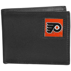 Philadelphia Flyers® Leather Bi-fold Wallet Packaged in Gift Box - Flyclothing LLC