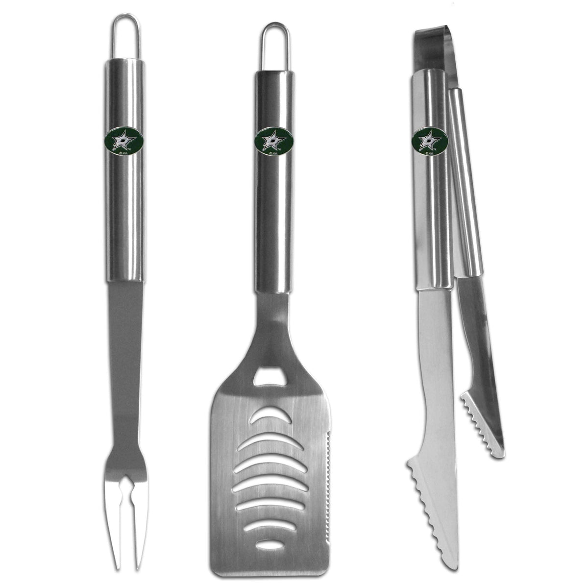 Dallas Stars™ 3 pc Stainless Steel BBQ Set - Siskiyou Buckle