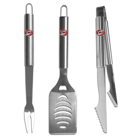 Carolina Hurricanes® 3 pc Stainless Steel BBQ Set - Flyclothing LLC