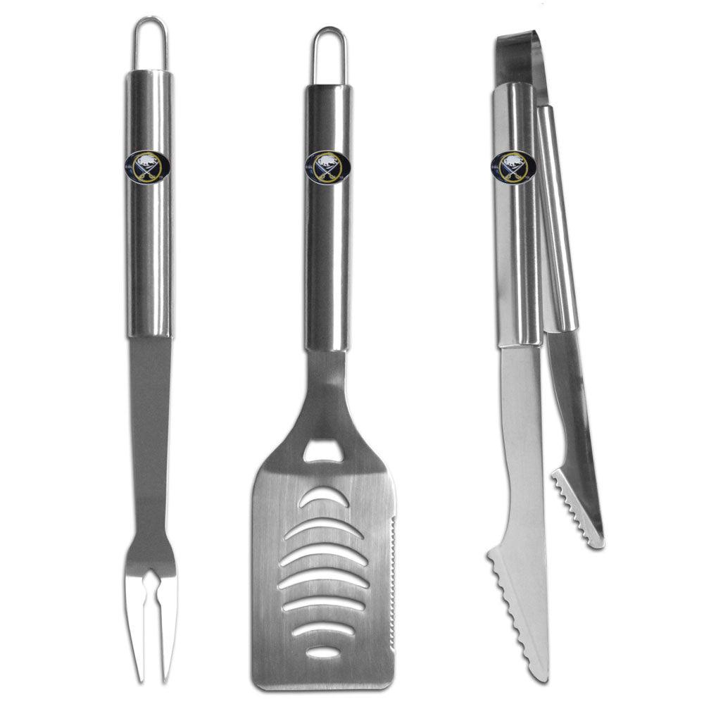 Buffalo Sabres® 3 pc Stainless Steel BBQ Set - Flyclothing LLC