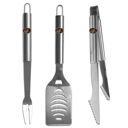 Arizona Coyotes® 3 pc Stainless Steel BBQ Set - Flyclothing LLC