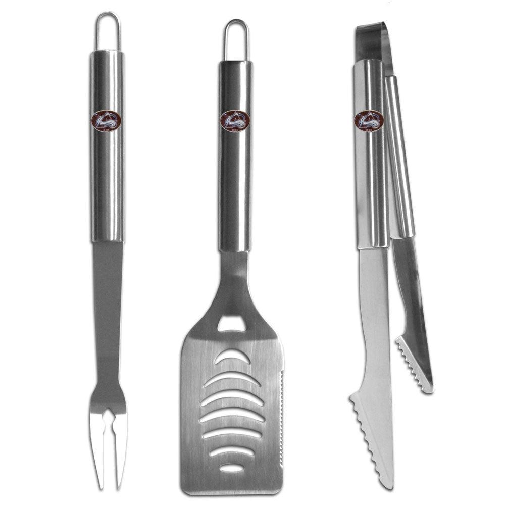 Colorado Avalanche® 3 pc Stainless Steel BBQ Set - Flyclothing LLC