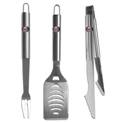 New York Islanders® 3 pc Stainless Steel BBQ Set - Flyclothing LLC