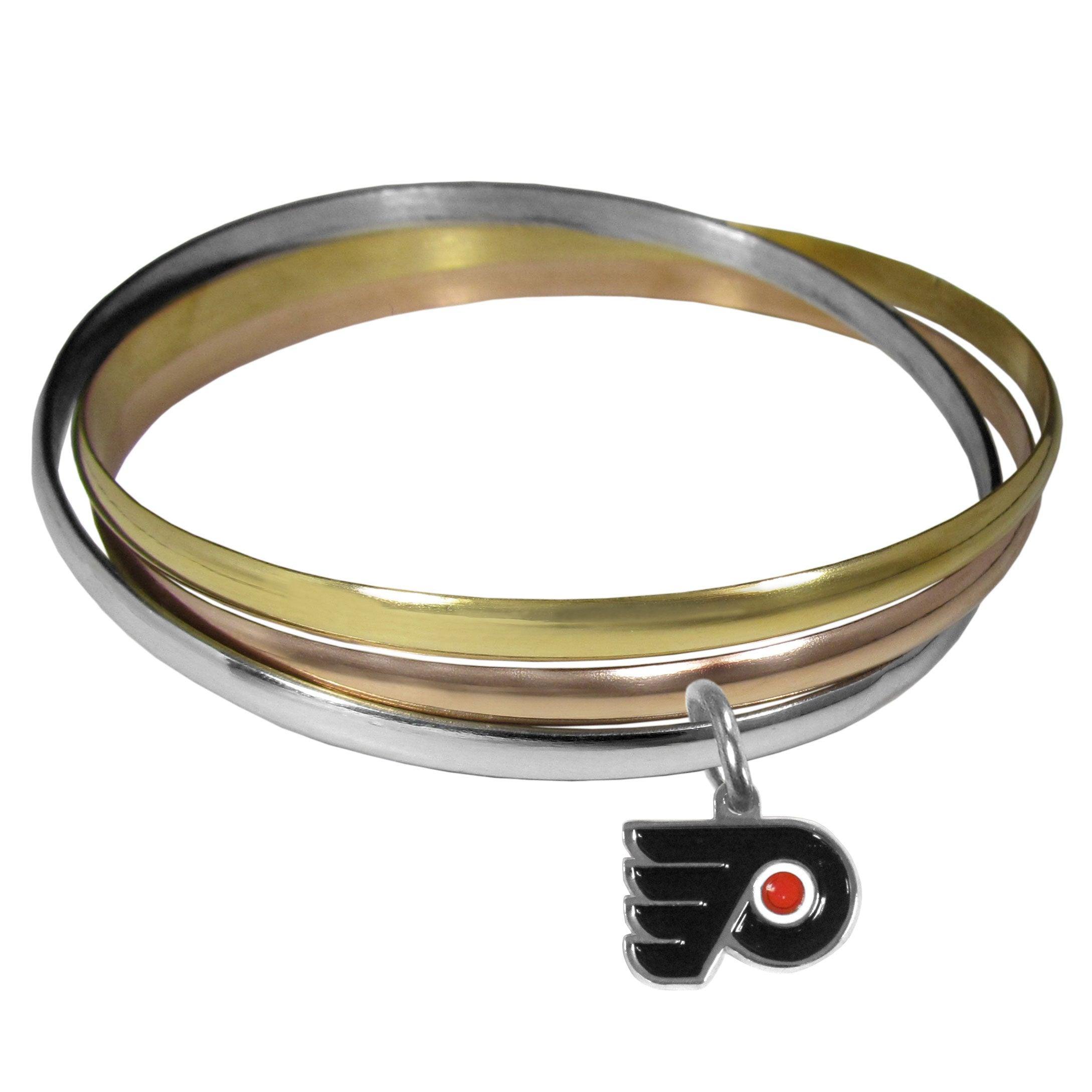 Philadelphia Flyers® Tri-color Bangle Bracelet - Flyclothing LLC